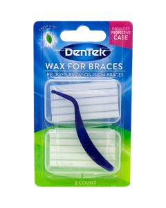 Dentek Brace Wax Pain Blisters Moldable Mint